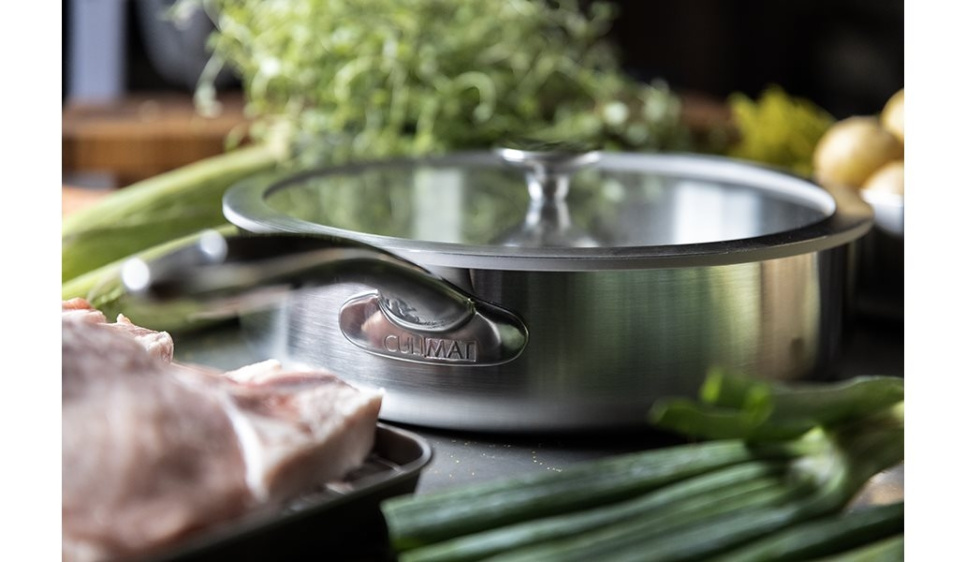 Sauteuse 28 cm, acier inoxydable - Culimat