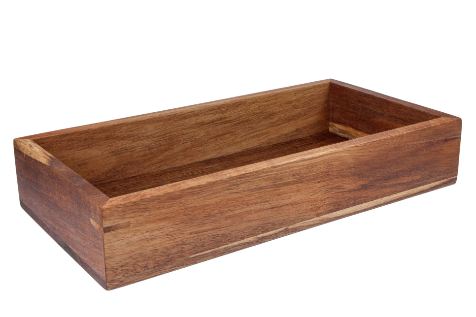 Boîte de service en acacia, 28 x 14 cm - Xantia dans le groupe Arts de la table / Autre pour les arts de la table et service / Corbeilles à pain l\'adresse The Kitchen Lab (1071-31989)