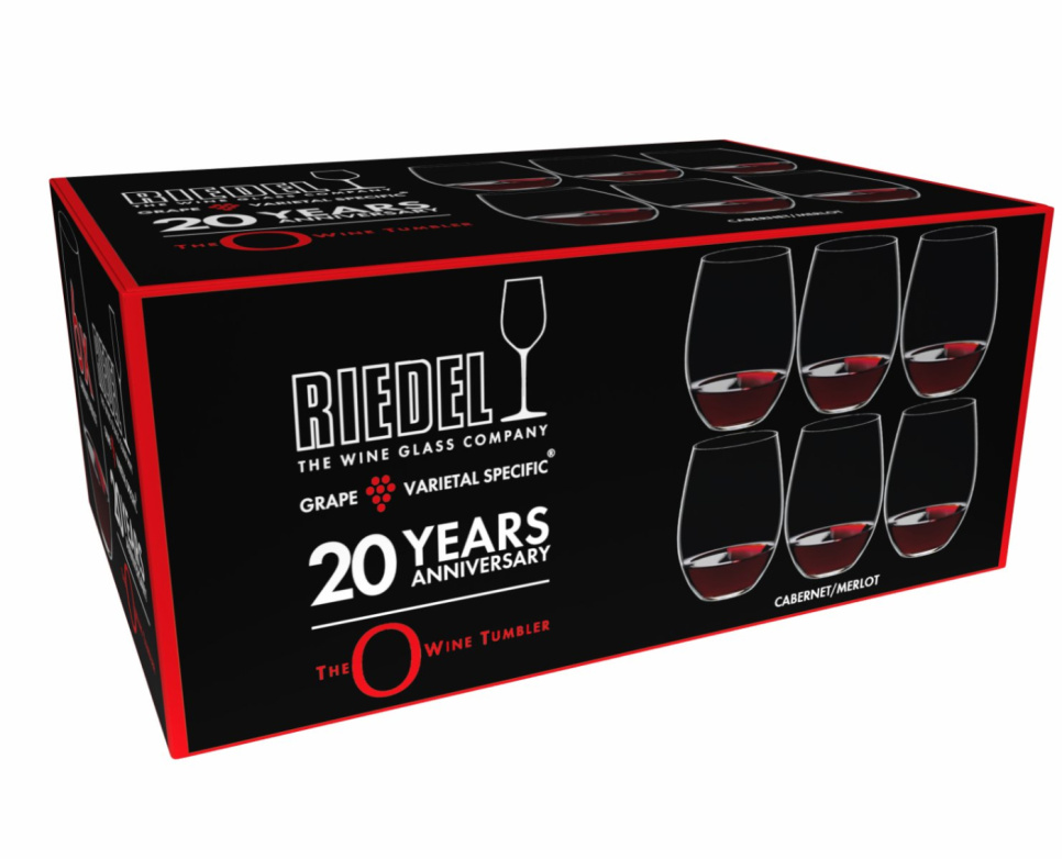 O, Cabernet/Merlot, 6-pack, 20 year anniversary - Riedel