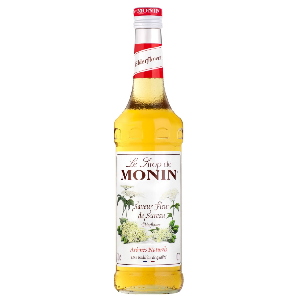 Monin Elderflower Syrup 70 cl dans le groupe Cocktails et Vin / Équipement à cocktail / Autre équipement à cocktail l\'adresse The Kitchen Lab (1083-30715)