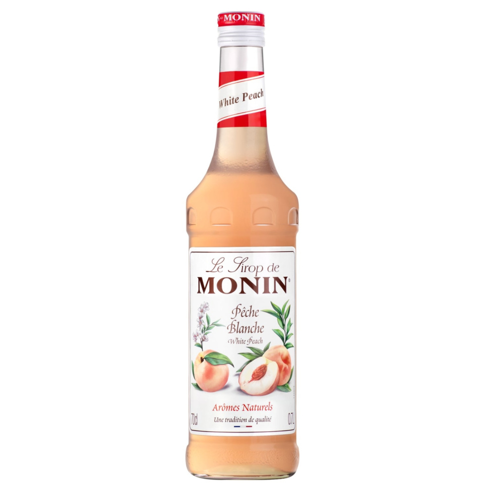 Monin White Peach Syrup 70 cl dans le groupe Cocktails et Vin / Équipement à cocktail / Autre équipement à cocktail l\'adresse The Kitchen Lab (1083-30777)