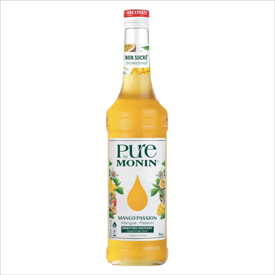 Pure by Monin Mango Passion 70 cl dans le groupe Cocktails et Vin / Équipement à cocktail / Autre équipement à cocktail l\'adresse The Kitchen Lab (1083-31876)