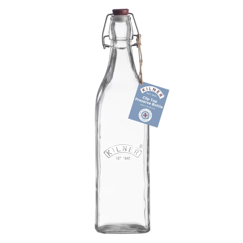 Bouteille avec clip, 1L - Kilner