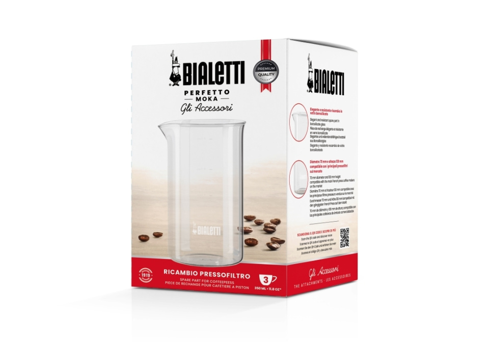 Verre de rechange French-press, 3 tasses - Bialetti