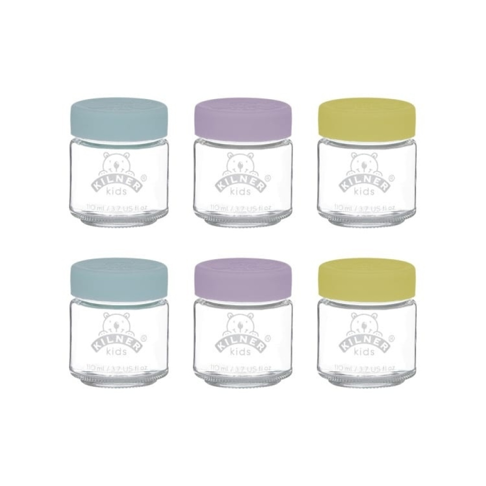 Petits pots pour bébé, 6 x 110 ml - Kilner dans le groupe Cuisine / Ustensiles de cuisine / Bouteilles et bocaux l\'adresse The Kitchen Lab (1086-22460)