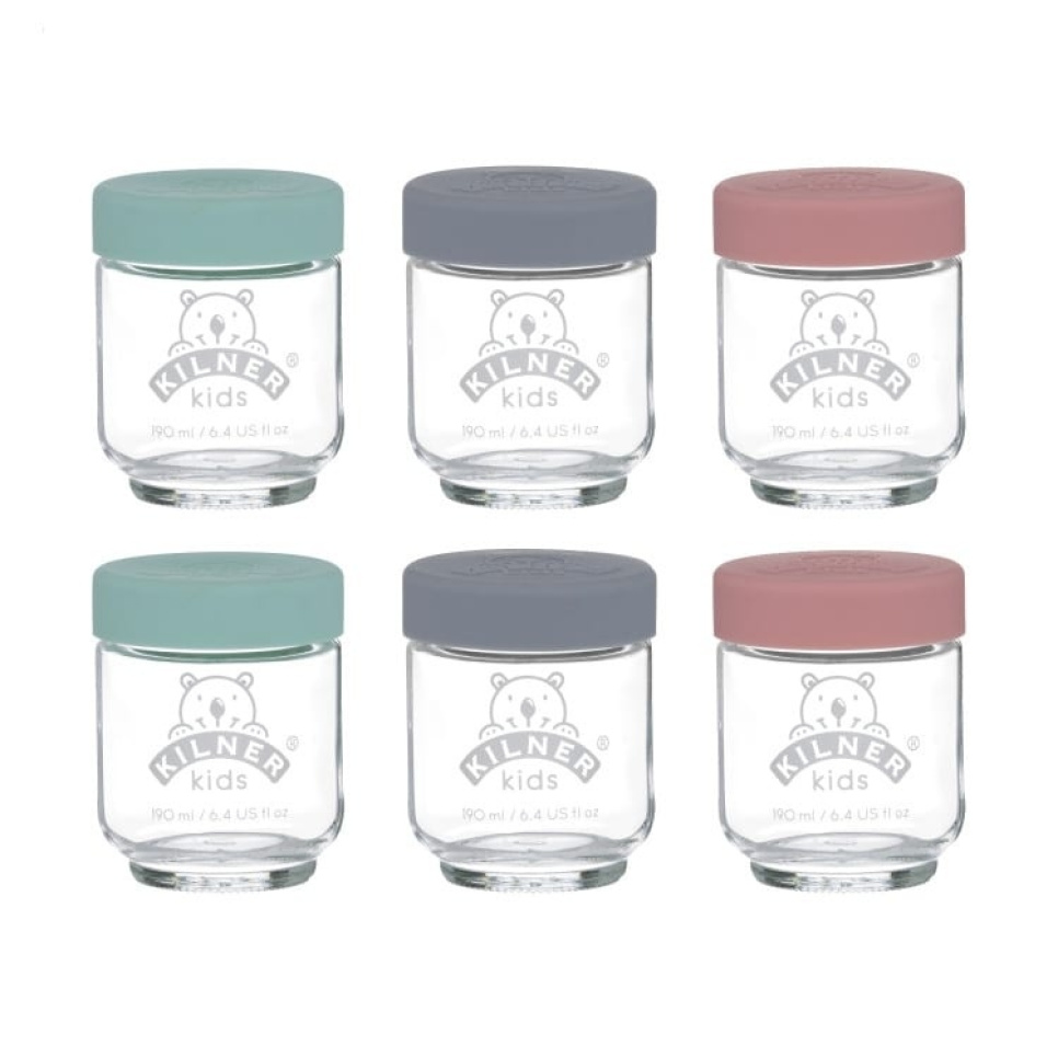 Petits pots pour bébé, 6 x 190 ml - Kilner dans le groupe Cuisine / Ustensiles de cuisine / Bouteilles et bocaux l\'adresse The Kitchen Lab (1086-22467)
