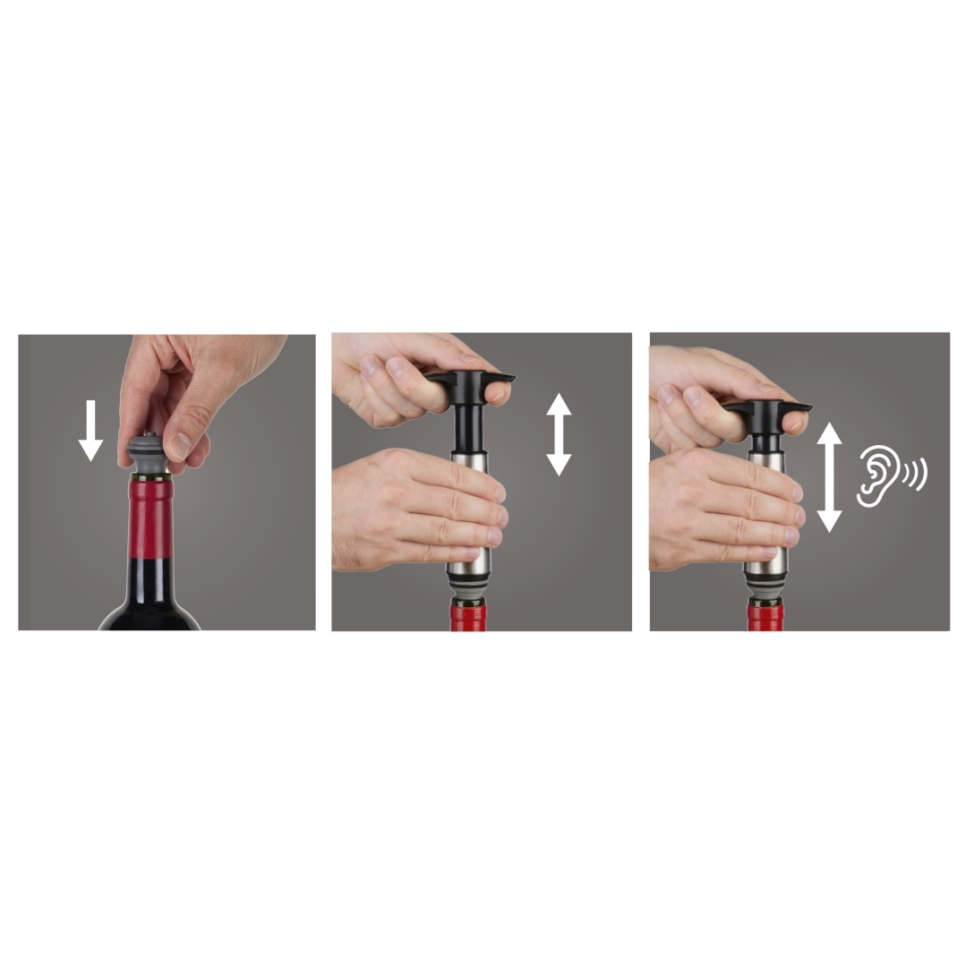 Porte-bouteilles en acier inoxydable - Vacuvin