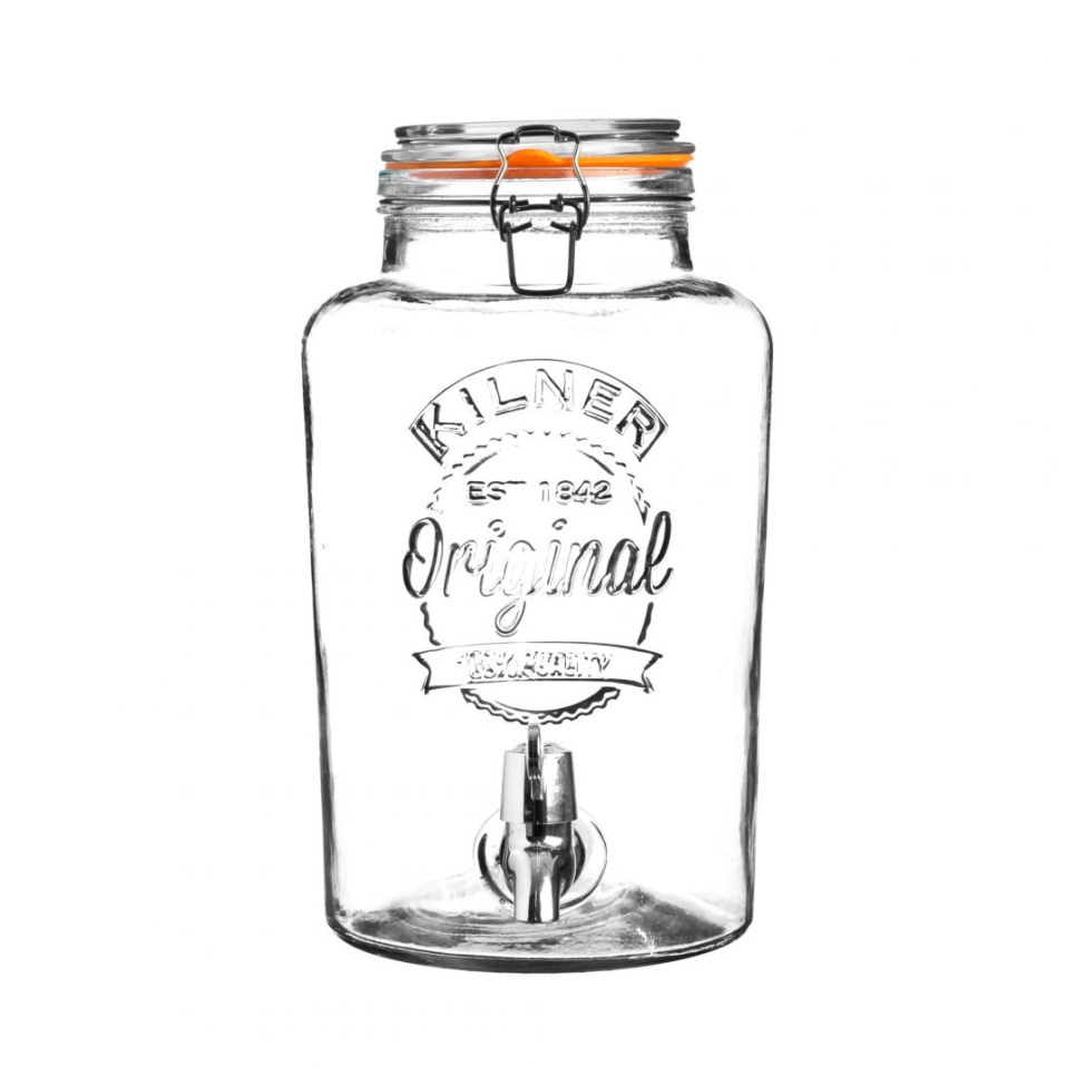 Distributeur de verre avec robinet - Kilner dans le groupe Arts de la table / Cruches et Carafes / Distributeur à eau l\'adresse The Kitchen Lab (1086-26984)