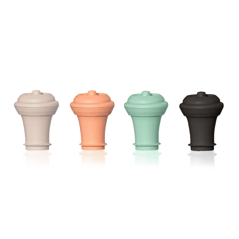 Wine Stoppers Loop en différentes couleurs, paquet de 4 - Vacuvin dans le groupe Cocktails et Vin / Accessoires pour le vin / Bouchon l\'adresse The Kitchen Lab (1086-29337)