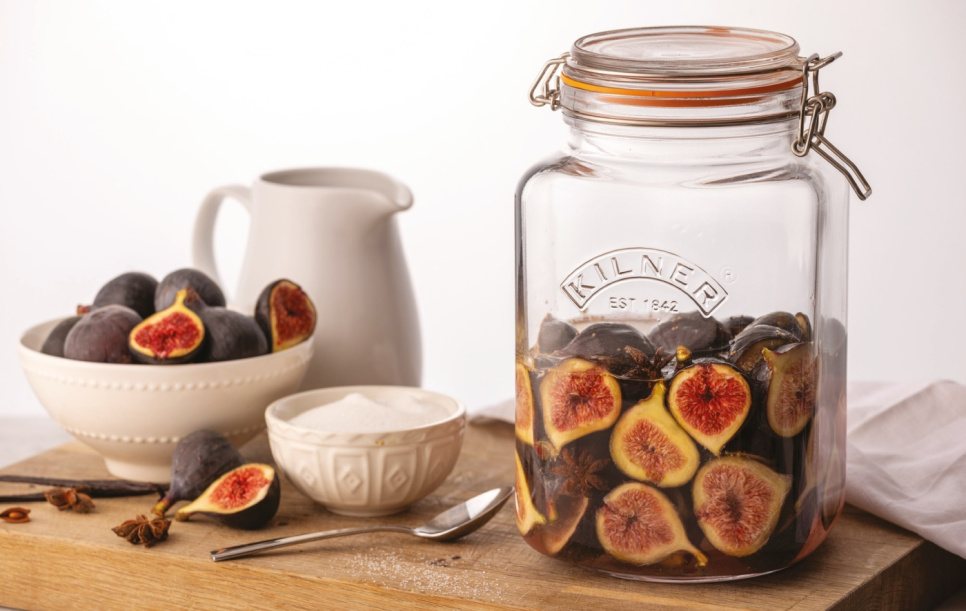 Bocal avec couvercle patenté, carré - Kilner - 3 L