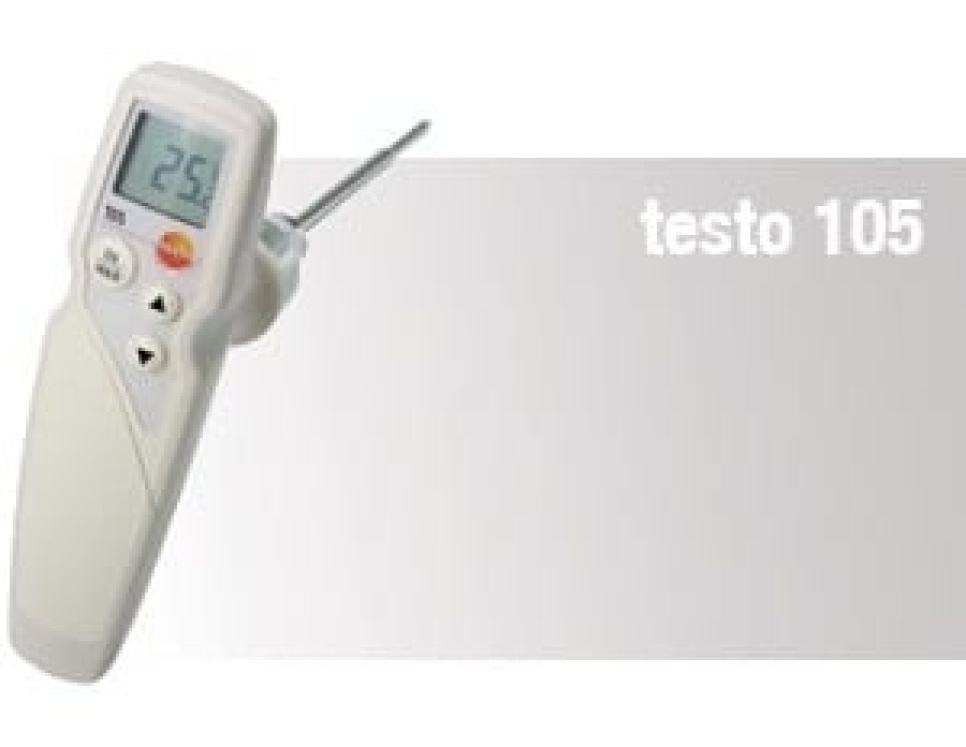 Thermomètre Testo 105 rapide dans le groupe Cuisine / Jauges et verres doseurs / Thermomètres de cuisine / Thermomètres à insérer l\'adresse The Kitchen Lab (1089-10220)
