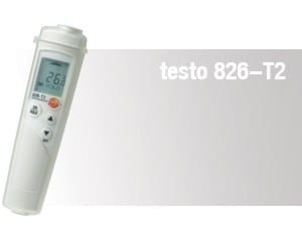 Thermomètre laser Testo 826-T2 dans le groupe Cuisine / Jauges et verres doseurs / Thermomètres de cuisine / Thermomètres laser l\'adresse The Kitchen Lab (1089-10221)