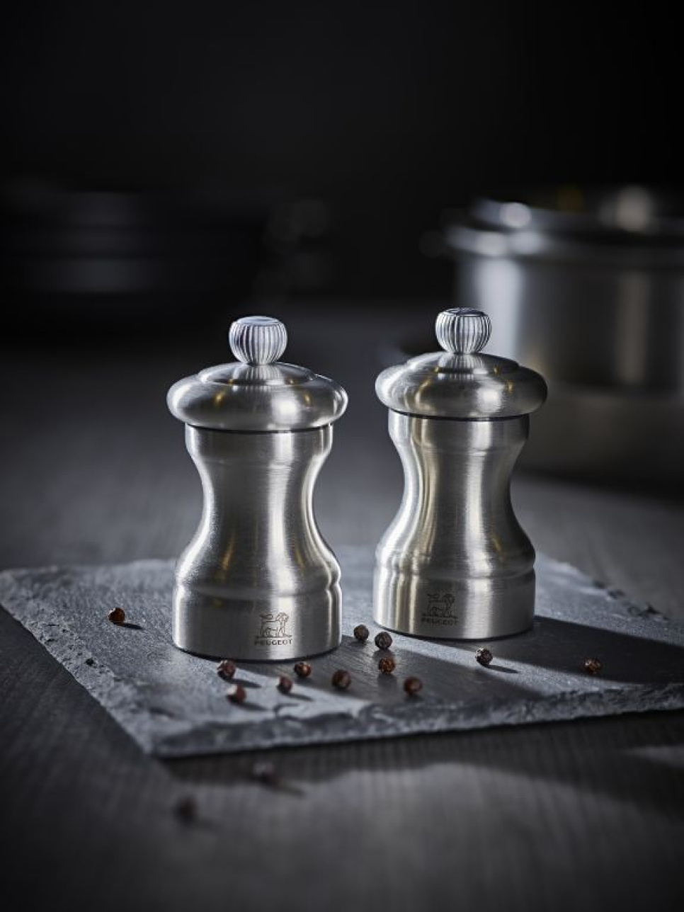 Moulin à poivre, 10 cm, Bistro Specials, Acier Inoxydable - Peugeot