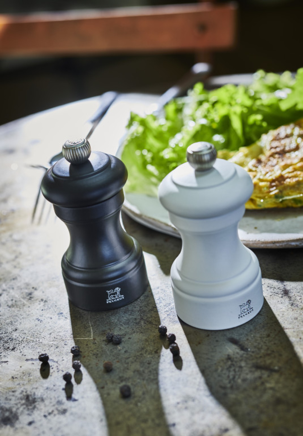 Moulin à poivre, 10 cm, Bistro, Noir Mat - Peugeot