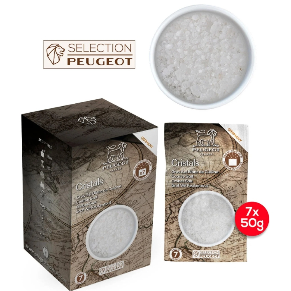 Sel pour moulin, Gros, 350 g, Allemagne - Peugeot dans le groupe Cuisine / Épices et Arômes / Sel l\'adresse The Kitchen Lab (1090-28198)