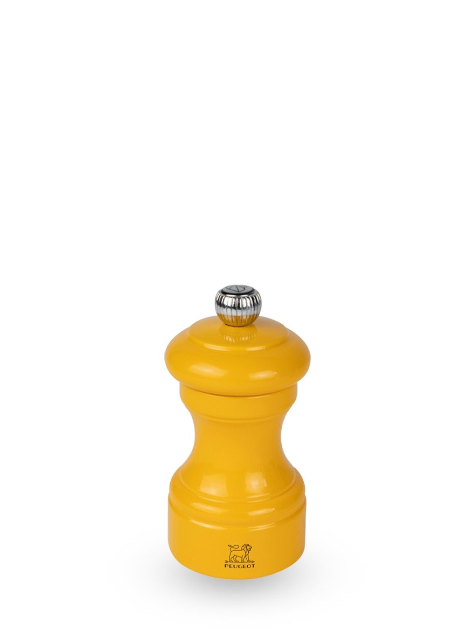 Moulin à poivre 10 cm, Bistrorama Jaune Safran - Peugeot dans le groupe Cuisine / Ustensiles de cuisine / Moulins à sel et à poivre l\'adresse The Kitchen Lab (1090-31145)