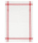 Tablier de chef, blanc à rayures rouges, 50x70cm