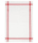 Tablier de chef, blanc à rayures rouges, 50x70cm