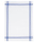 Tablier de chef blanc à rayures bleues 50x70cm
