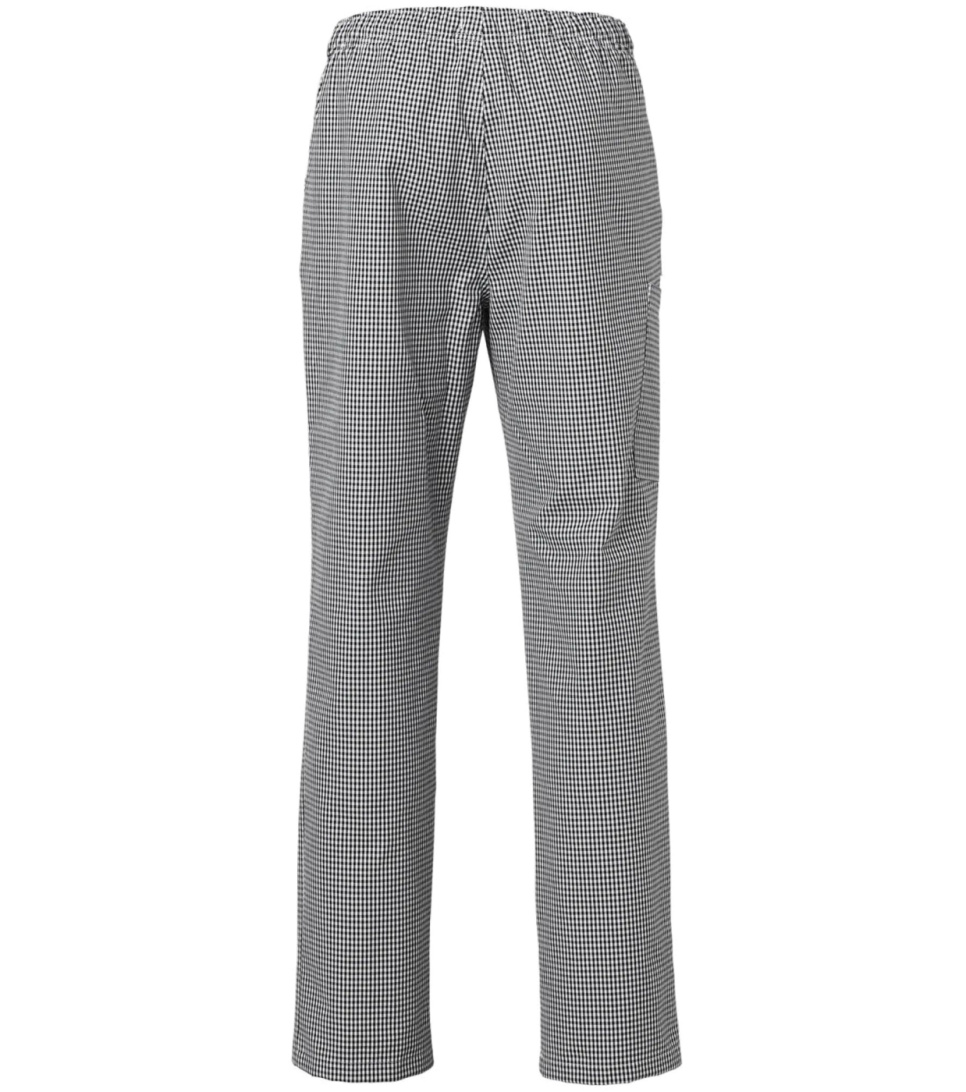 Pantalon, unisexe, pied-de-poule noir - Segers