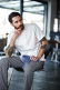 Pantalon, homme, pied-de-poule noir - Segers