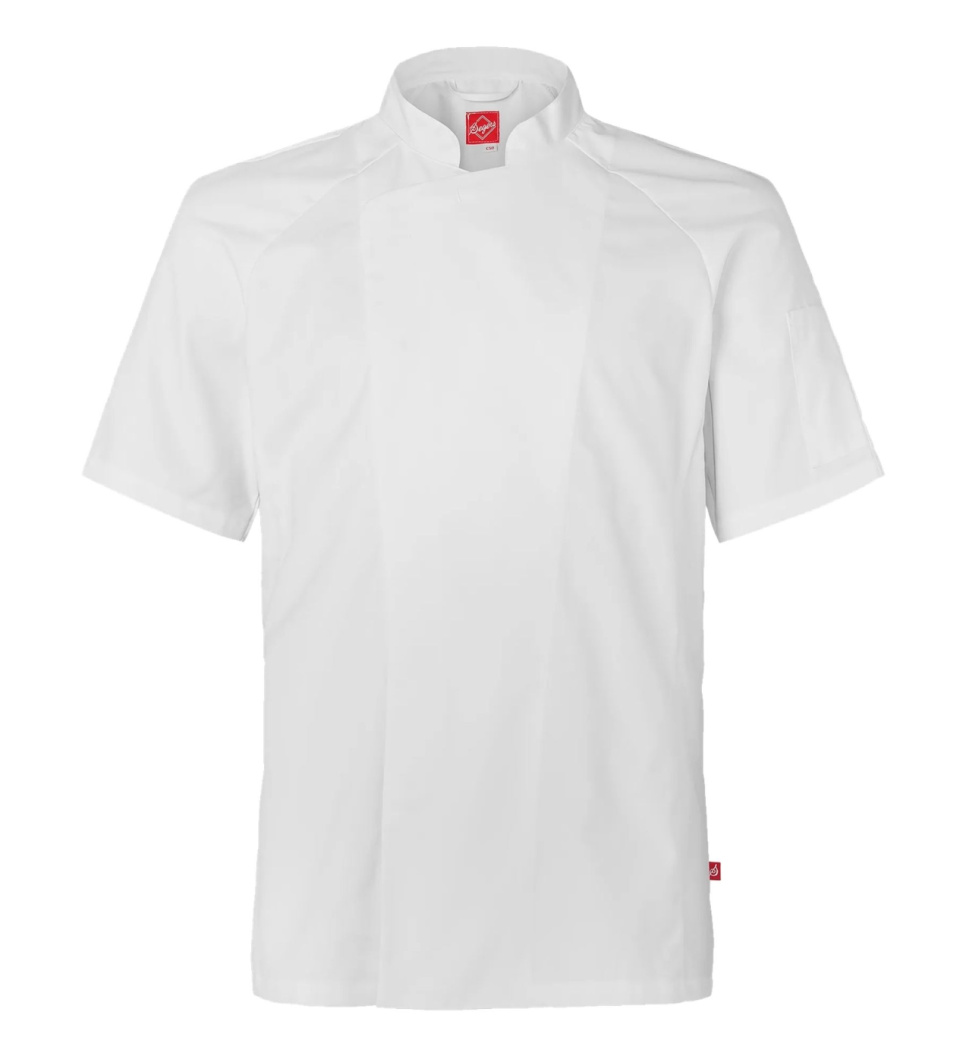 Veste de cuisinier, manches courtes, homme, blanc - Segers dans le groupe Cuisine / Habits de cuisine / Vestes de cuisine l\'adresse The Kitchen Lab (1092-35005)