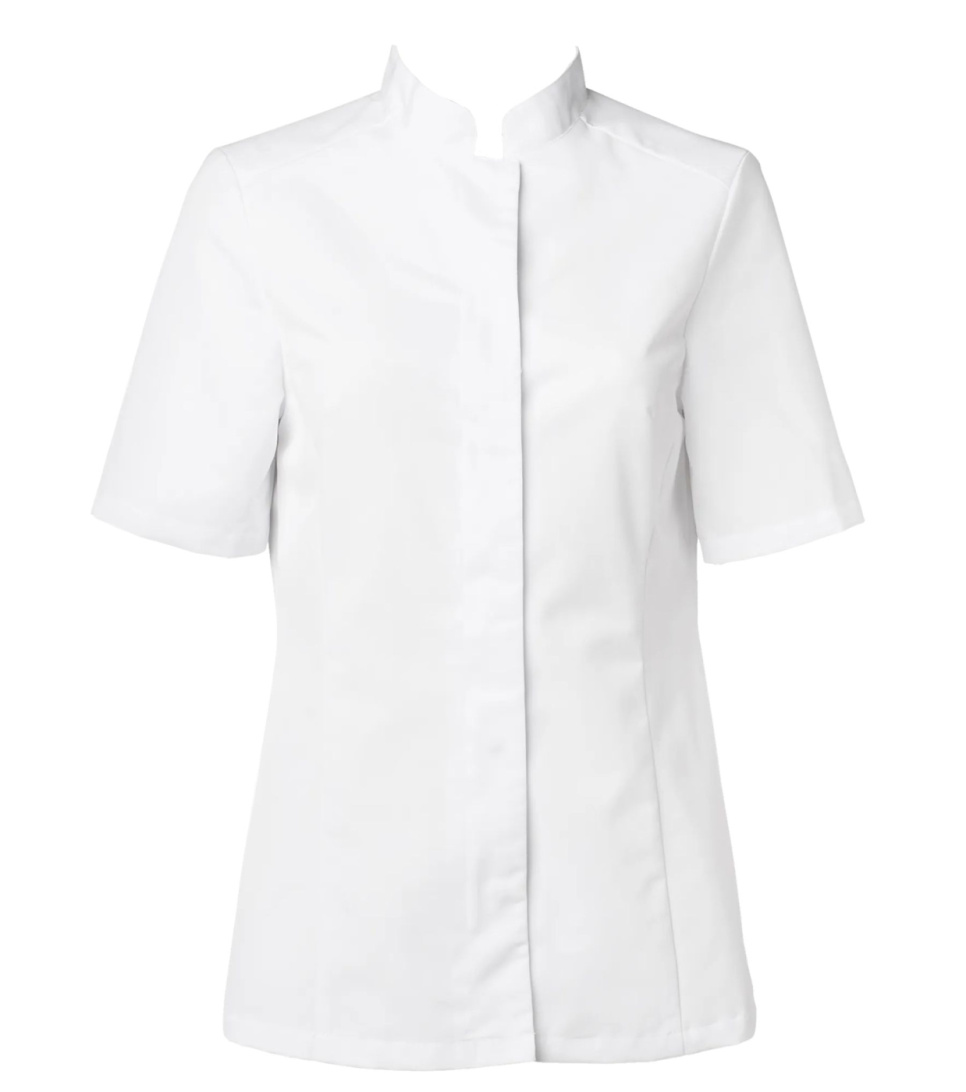 Veste de cuisinier, manches courtes, femme, blanc - Segers