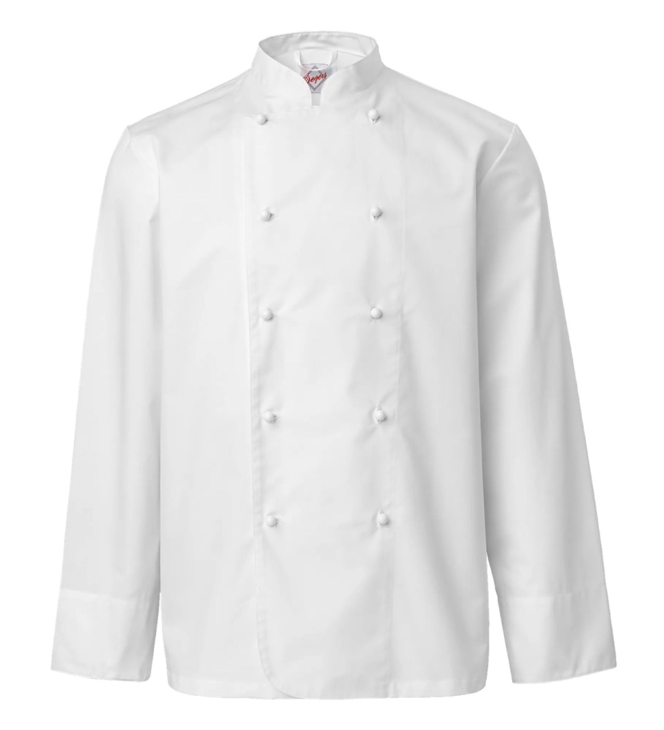 Veste de cuisinier, homme, blanc - Segers dans le groupe Cuisine / Habits de cuisine / Vestes de cuisine l\'adresse The Kitchen Lab (1092-35035)