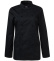 Veste de cuisinier, femme, noir - Segers