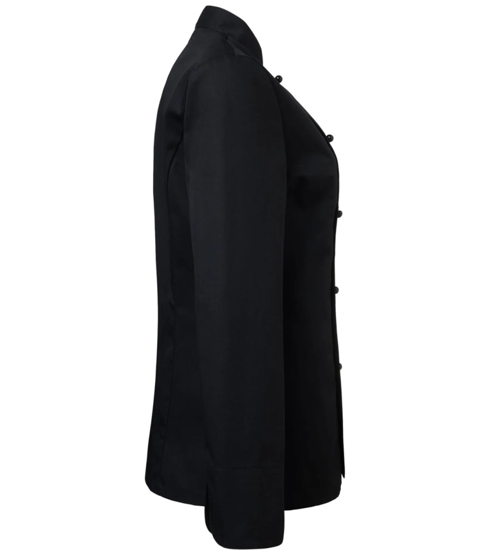 Veste de cuisinier, femme, noir - Segers