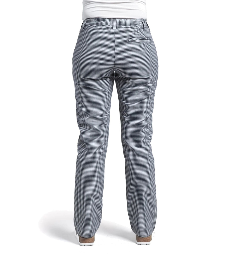 Pantalon, femme, pied-de-poule noir - Segers