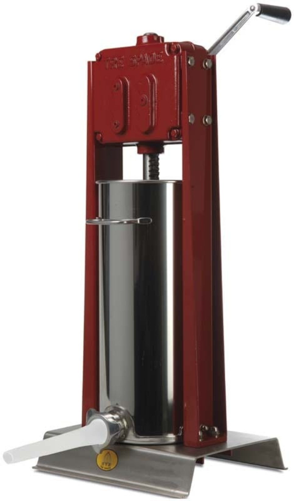 Machine à saucisses, verticale, inox, 15 litres - Tre Spade dans le groupe Électroménager / Couper et râper / Machine à saucisse l\'adresse The Kitchen Lab (1095-12591)
