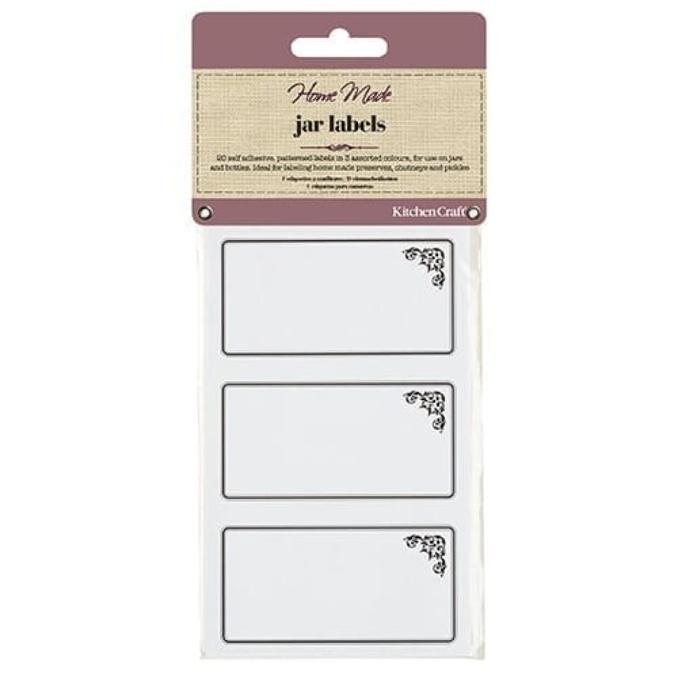 Étiquettes autocollantes, 20 pièces - Kitchen Craft dans le groupe Cuisine / Ustensiles de cuisine / Autres ustensiles de cuisine l\'adresse The Kitchen Lab (1100-17331)