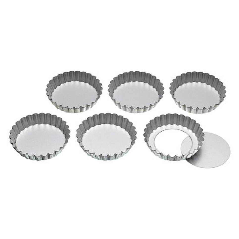Tartlett, 10cm, 6-Pack - KitchenCraft dans le groupe Pâtisserie / Moules / Moules à tartelettes l\'adresse The Kitchen Lab (1100-30871)