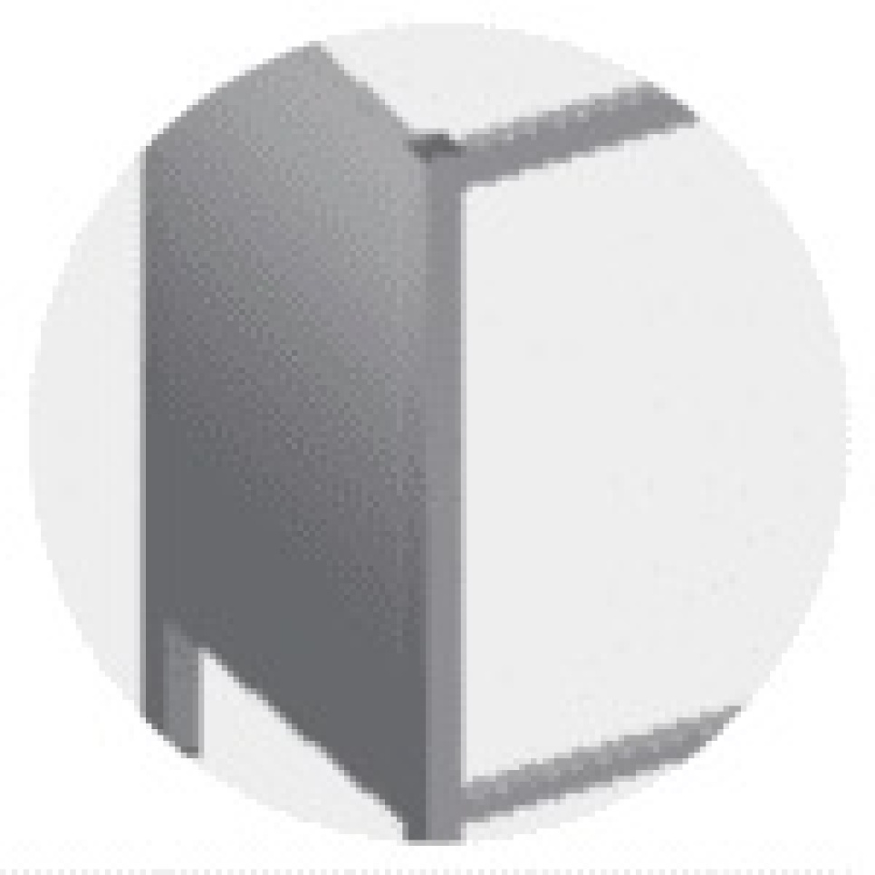 Panneau latéral pour plan de travail, gauche dans le groupe Cocktails et Vin / Équipement à cocktail / Autre équipement à cocktail l\'adresse The Kitchen Lab (1102-20821)