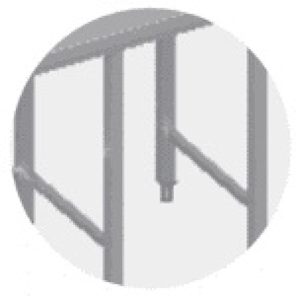 Espace dans le support de banc pour l\'équipement, côté droit dans le groupe Décoration de la cuisine / Acier inoxydable pour la cuisine / Plans de travail en inox l\'adresse The Kitchen Lab (1102-20823)