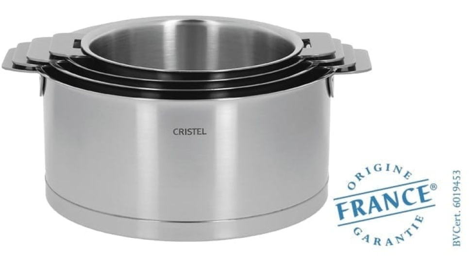 Marmite inox, anse amovible, Strate - Cristel dans le groupe Cuisine / Casseroles et poêles / Poêles l\'adresse The Kitchen Lab (1155-16487)