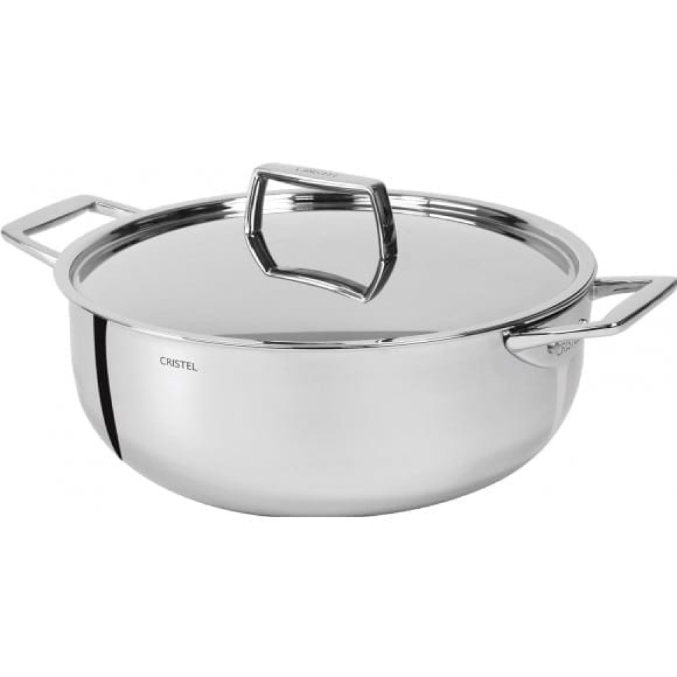 Casserole avec couvercle en inox, CastelPro - Cristel dans le groupe Cuisine / Casseroles et poêles / Casseroles l\'adresse The Kitchen Lab (1155-16554)