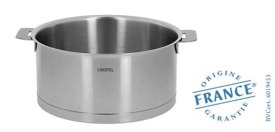 Casserole basse, poignées amovibles, Strate - Cristel dans le groupe Cuisine / Casseroles et poêles / Casseroles l\'adresse The Kitchen Lab (1155-16562)