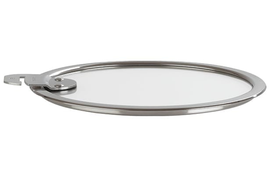 Couvercle verre plat, poignée amovible, Strate - Cristel dans le groupe Cuisine / Poêle à frire / Accessoires et couvercles l\'adresse The Kitchen Lab (1155-16855)