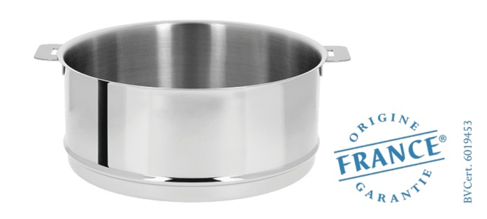 Insert vapeur, poignées amovibles, Mutine - Cristel dans le groupe Cuisine / Casseroles et poêles / Cuisson vapeur l\'adresse The Kitchen Lab (1155-16859)