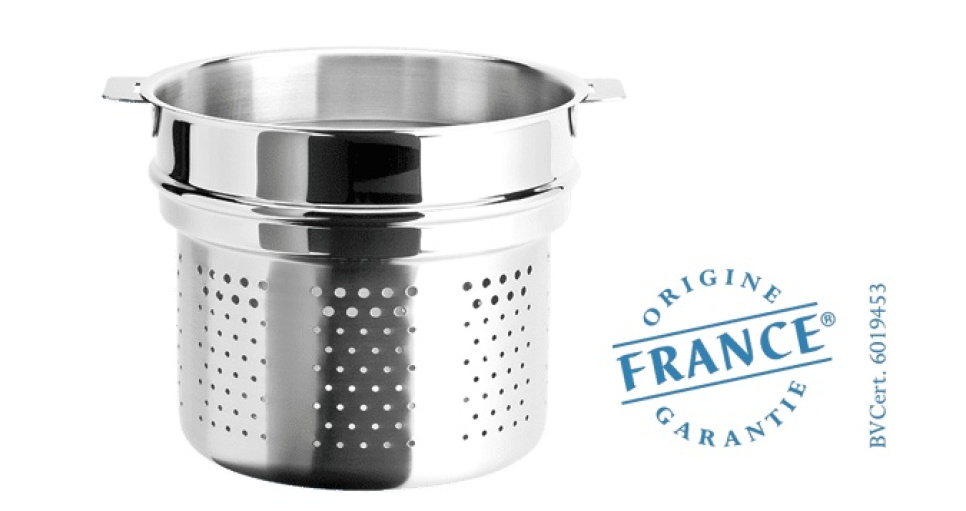 Insert à pâtes, poignées amovibles, Mutine - Cristel dans le groupe Cuisine / Casseroles et poêles / Accessoires et couvercles l\'adresse The Kitchen Lab (1155-16861)