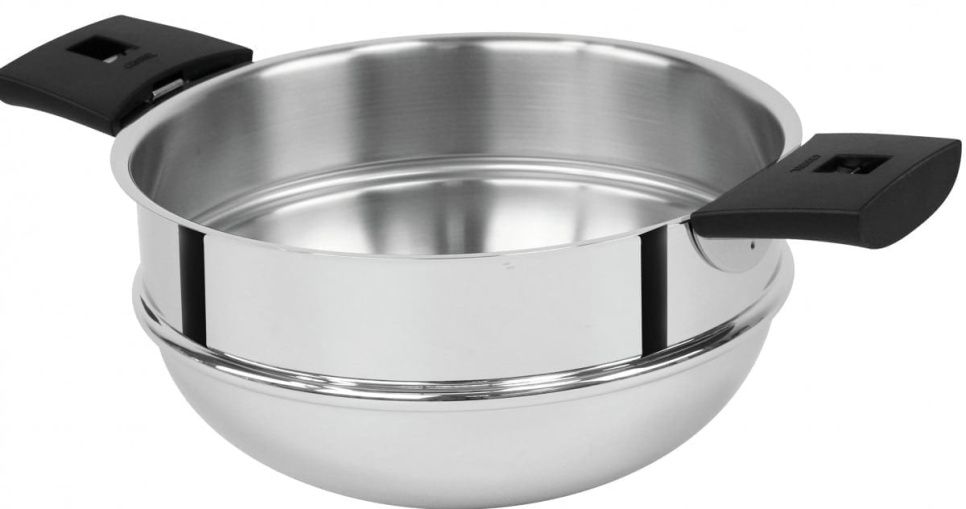 Insert bain-marie, poignées amovibles, Mutine - Cristel dans le groupe Cuisine / Casseroles et poêles / Bain-marie l\'adresse The Kitchen Lab (1155-16864)