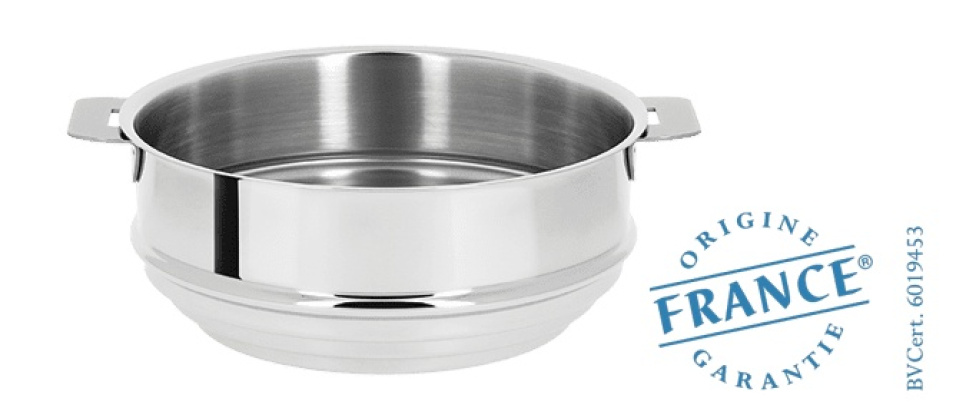 Insert vapeur, universel, poignées amovibles, Mutine - Cristel dans le groupe Cuisine / Casseroles et poêles / Cuisson vapeur l\'adresse The Kitchen Lab (1155-16866)