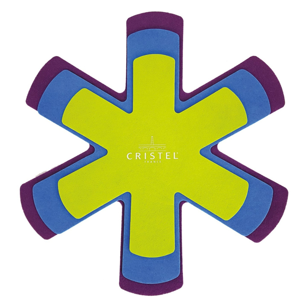 Protection pour empiler des poêles à frire avec revêtement, lot de 3 - Cristel dans le groupe Cuisine / Ustensiles de cuisine / Stockage l\'adresse The Kitchen Lab (1155-26600)