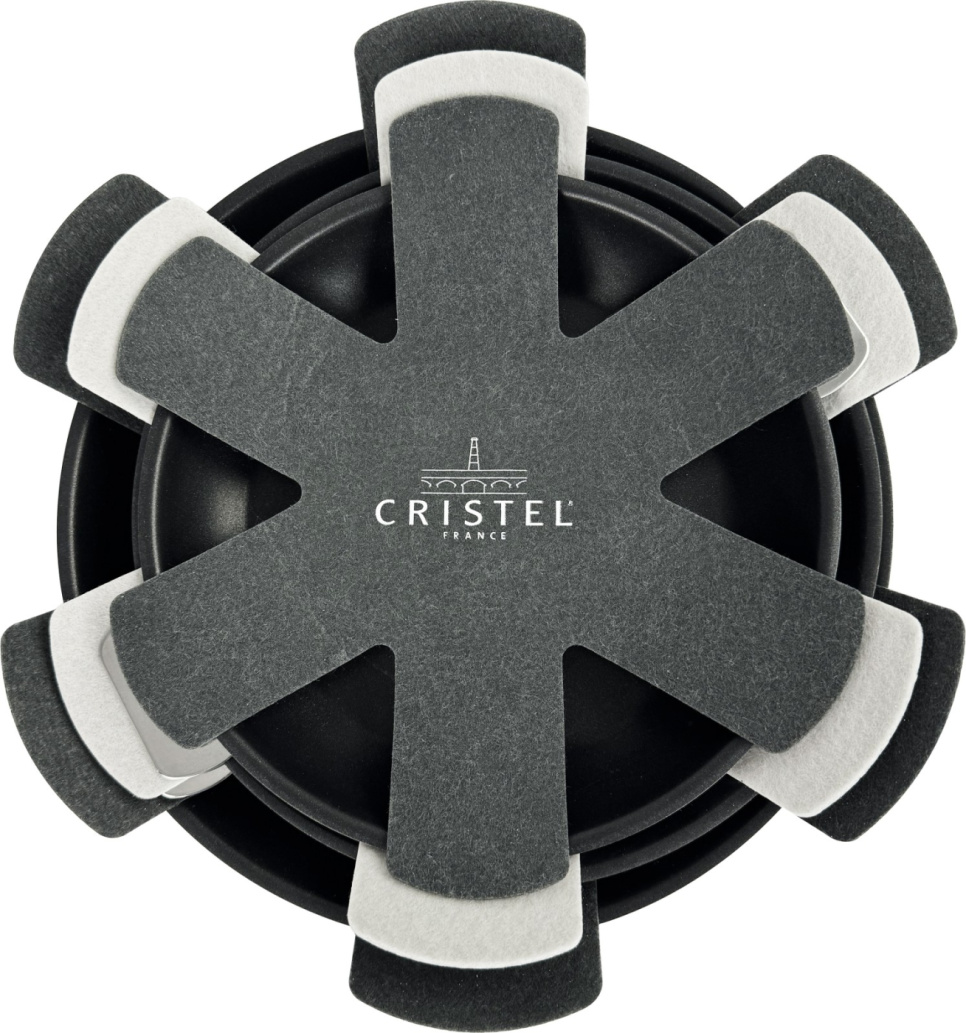 Protection pour empiler des poêles à frire avec revêtement, lot de 3 - Cristel