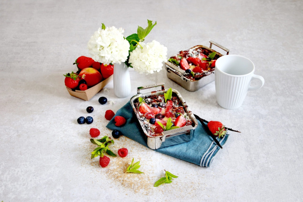 Plat de cuisson en trois couches d\'inox, 10x12cm, CastelPro - Cristel