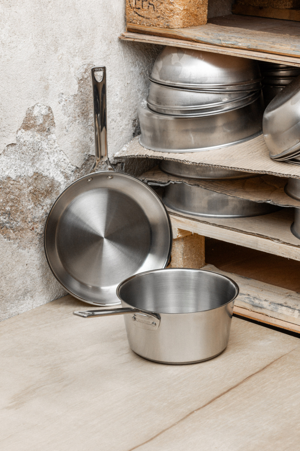 Casserole inox brossé, 1826 - Cristel