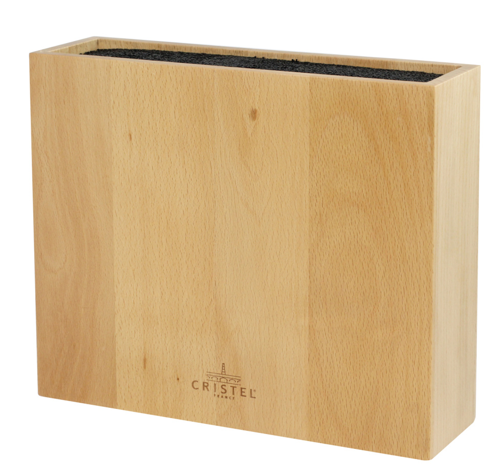 Bloc à couteaux rectangulaire pour 10 couteaux - Cristel dans le groupe Cuisine / Couteaux de cuisine / Rangement pour couteaux / Bloc à couteaux l\'adresse The Kitchen Lab (1155-30887)