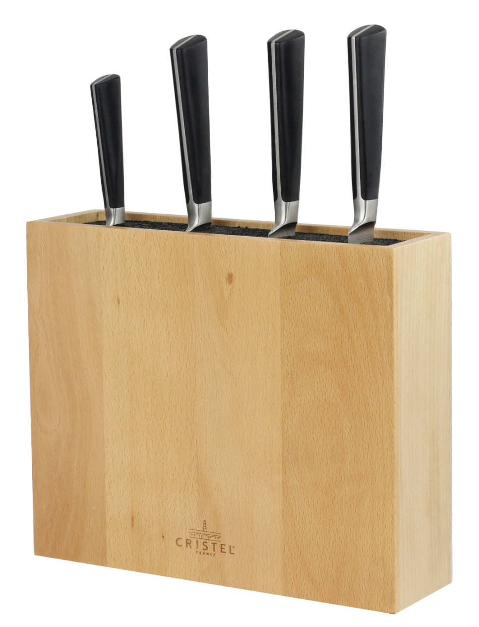 Bloc à couteaux rectangulaire pour 10 couteaux - Cristel